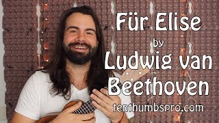 Für Elise - Beethoven - Classical Ukulele Chord Melody Tutorial chords