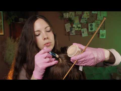 ASMR Satisfying Scalp Check & Oily Scalp Treatment