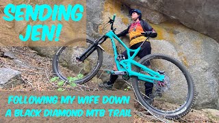SENDING JEN...BLACK DIAMOND CANNONBALL RUN! Following My Wife on Expert MTB Trails by Punk Uncle Show 303 views 1 year ago 12 minutes, 35 seconds
