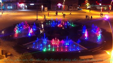 Nhạc nước nghệ thuật bể tròn giao lộ