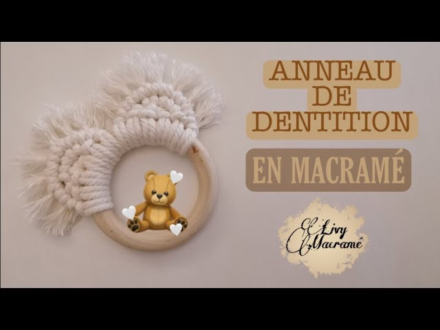 DIY anneau de dentition en macramé #2