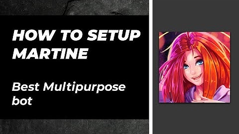 How to setup Martine bot discord very easily on your smartphone Android/iOS | Multifunctional bot