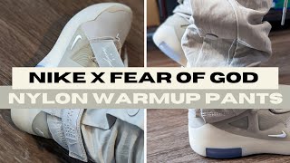 Fear of God x Nike (2020) Warmup Pants (String) Review with Fear of God 1 and FOG Raid