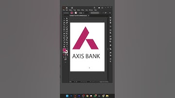 How to make Axis Bank logo in illustrator #youtubeshorts #trendingshorts