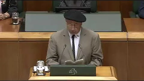 Jean Flesher at the Basque Parliament Eusko Legebi...