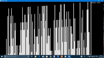 Visualization of sorting algorithms