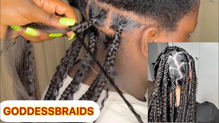 GODDESSBRAIDS TUTORIAL ||  EASY METHOD || PROTECTIVE HAIRSTYLE || #protectivestyle...  #shorts