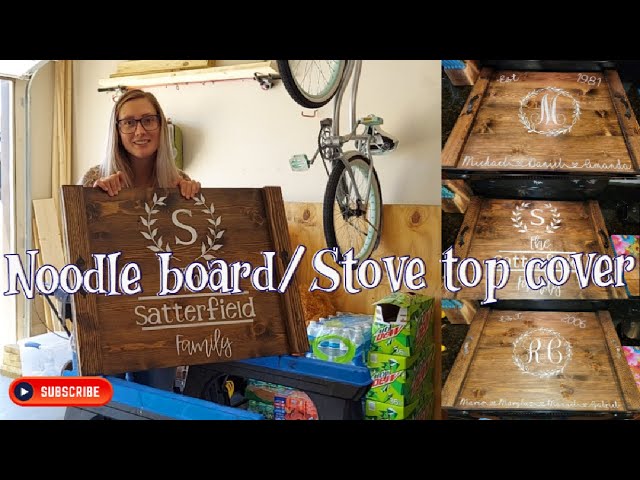 How To Build High End Stove Cover - how-to noodle board build DIY