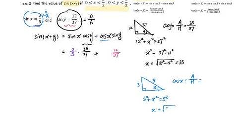 Pre-Calculus Chapter 7.3 Lesson