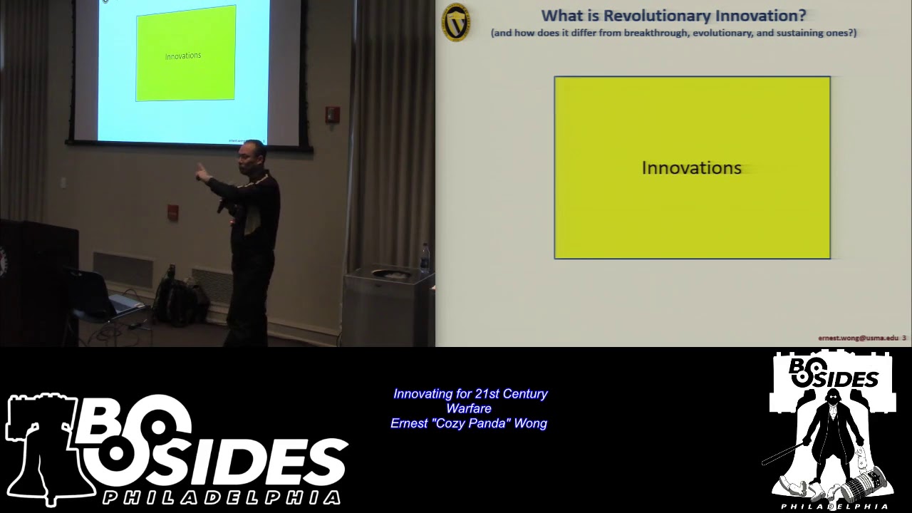 BSidesPhilly cg01 Innovating for 21st Century Warfare Ernest Cozy Panda Wong