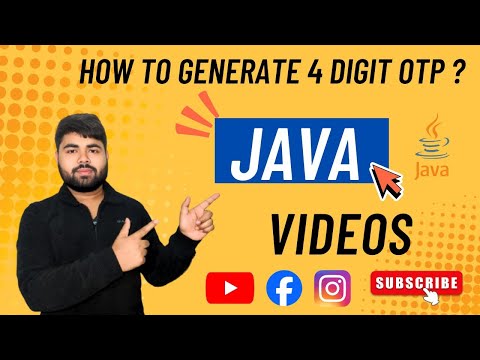 #java l How to generate a 4 Digits OTP using the Java programming language.#javatutorial#viral 