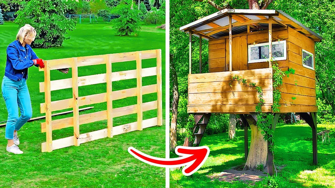 Pallet Crafts And DIY ideas || Wooden Pallet Transformation Into A Cute House