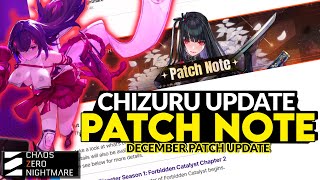 FREE DUPE 5 Star & MORE! Chizuru CZN Patch Notes Summary [Chaos Zero Nightmare\