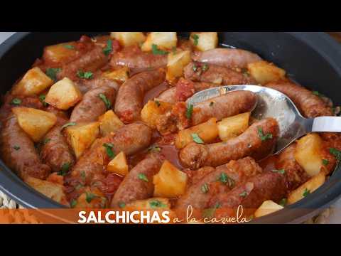 Económicas y muy fáciles: SALCHICHAS A LA CAZUELA