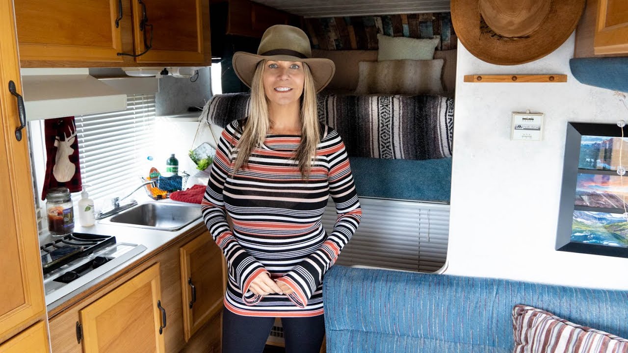 MY TINY HOME On Wheels | WOMAN Traveling SOLO and Living FULL TIME in a ...