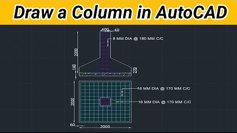 How to Draw a Column in AutoCAD