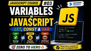 JavaScript Tutorial #03 | Variables in JavaScript | let, const & var | Urdu/Hindi Javascript Variables Explained Variable In Javascript Bangla P 09 Web Ship