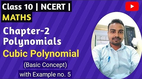 Cubic Polynomial | Example 5 | Polynomials | Chapter 2 | Class 10 Maths | NCERT | CBSE