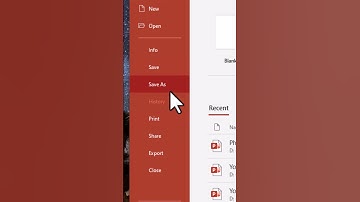 PowerPoint Tutorials - Difference Between Save and Save As Command