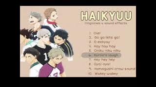#haikyuu #ringtones & sound effect #anime