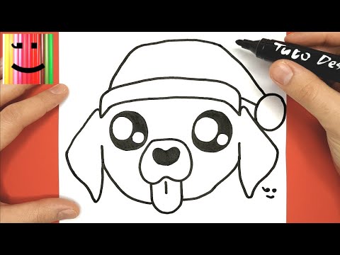 Comment Dessiner Et Colorier Un Chien Kawaii Avec Un Bonnet