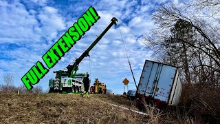 TRUCK WRECK TIME! | Semi Jackknifed in Deep Ravine