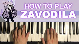 Video thumbnail of "Zavodila - Friday Night Funkin': Mid-Fight Masses (Piano Tutorial Lesson)"