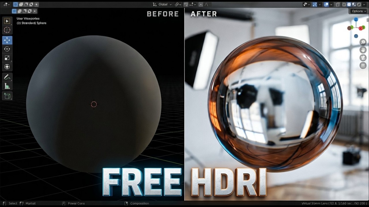 How to Setup HDRI in Blender 5.1 (Fast & Free) - YouTube