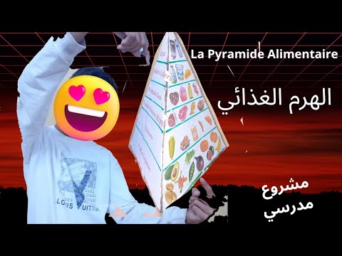 مشروع الهرم الغذائي La Pyramide Alimentaire مشروع لغة فرنسية يزن ونزيم