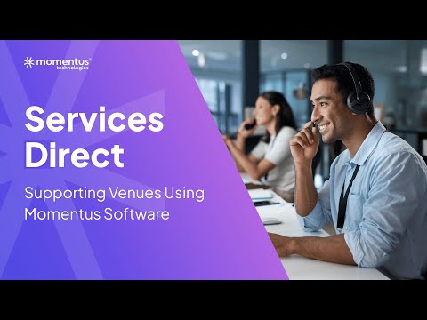 Services Direct: Supporting Venues Using Momentus Software - video from EventBooking