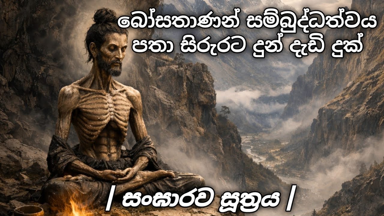 බෝසතාණන් සම්බුද්ධත්වය පතා සිරුරට දුන් දැඩි දුක් | සංඝාරව සූත්‍රය |