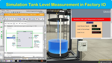 Simulation Tank level in Factory IO using PLC S7-300 | Analog input Scalling | Siemens Automation