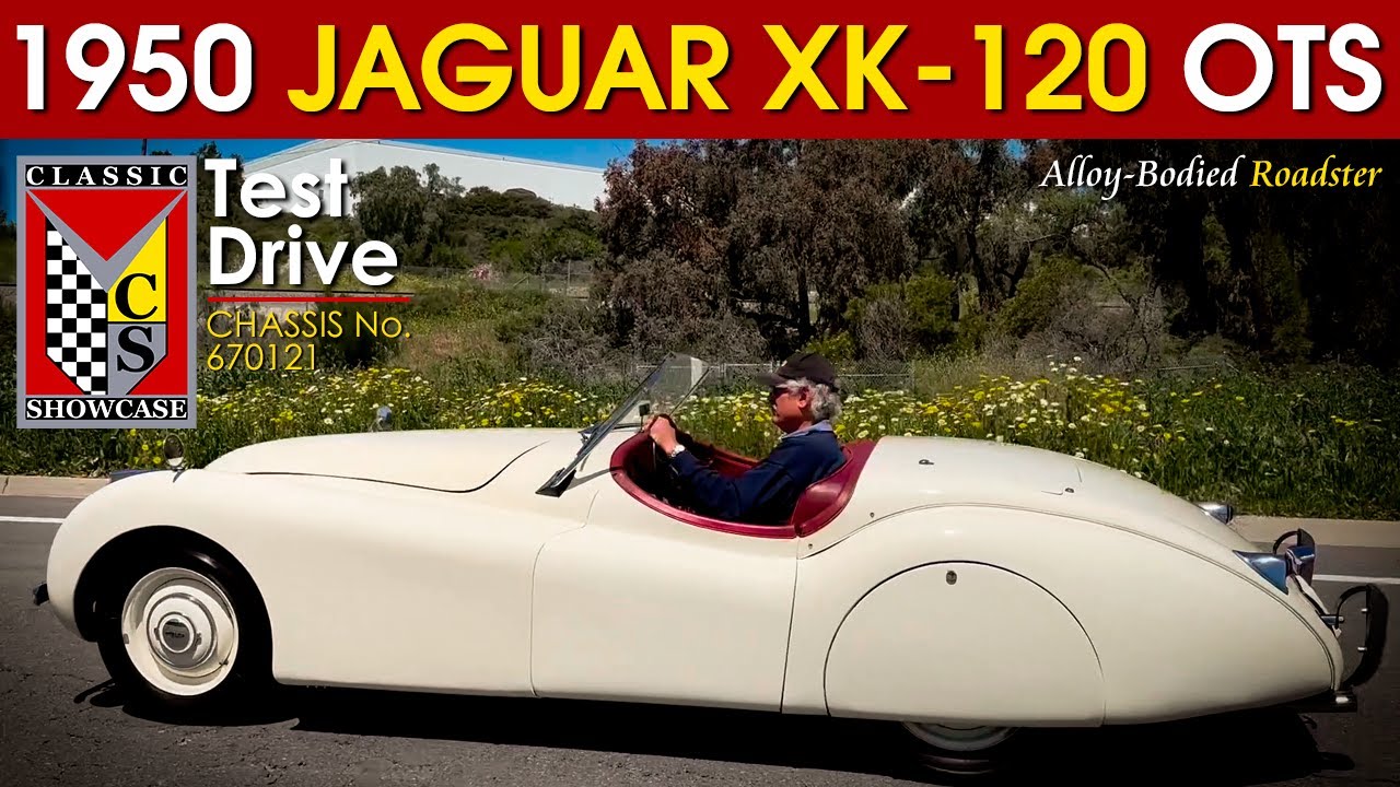 1950 Jaguar XK-120 Alloy-Bodied 3.4 liter Roadster - Test Drive