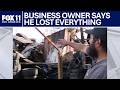 Homeless encampment fire destroys nearby shop