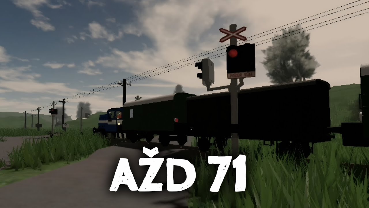 Železniční přejezd Heřmaničky-Ramzová (vlečka) [AŽD 71] - 19.9.2025 / Czech level crossing {ROBLOX}