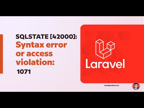 SQLSTATE[42000]: Syntax error or access violation: 1071 [Laravel 9 - 2022] ISSUE FIXED