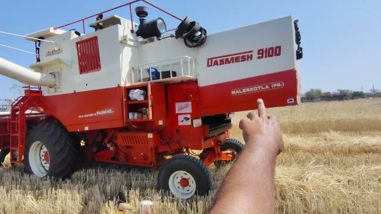 निशु देशवाल की हार्वेस्टर चलवाई श्यामपुर वाले में