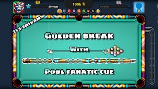 GOLDEN BREAK WITH POOL FANATIC CUE || ONE SHOT WIN || 9 BALL POOL !!! 🎱 screenshot 3