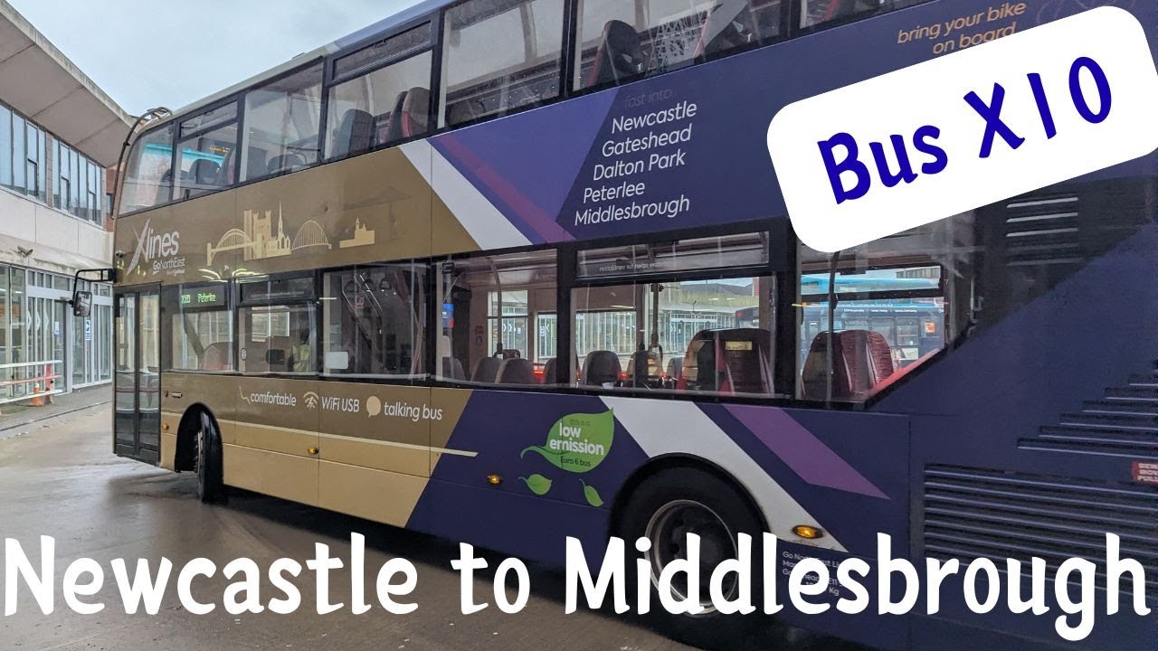 Storm Claudia couldn't stop me | Bus X10 Newcastle to Middlesbrough | November 2025
