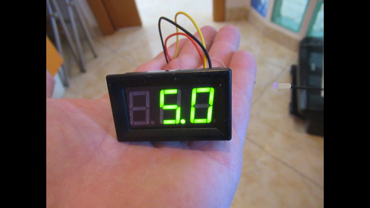 Voltmetro Digitale LED 2.5-30V CC - Misuratore Tensione A 2 Fili, Con Protezione Inversione - Foto 10