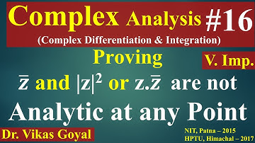 Complex Analysis #16 (V.Imp.) | Analyticity of Complex Function f(z)