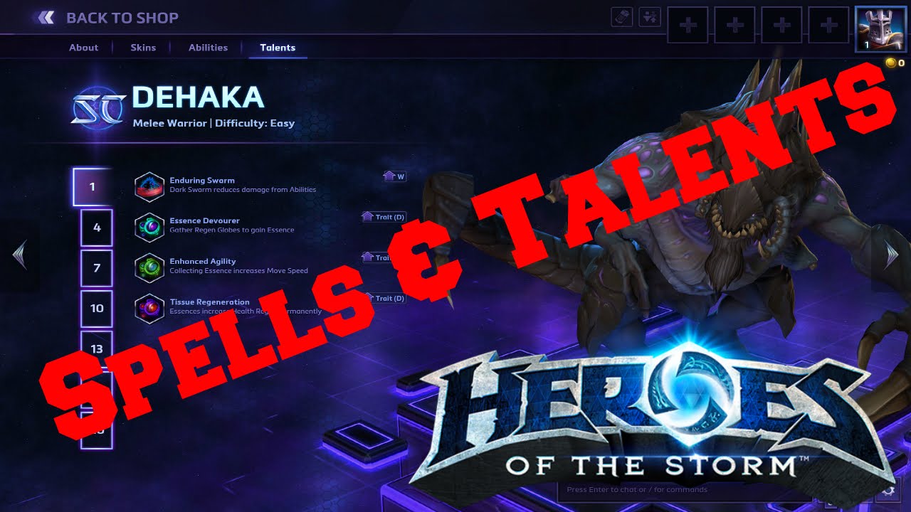 Dehaka Spells & Talents - Heroes of the Storm [ HOTS ]
