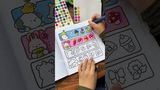Simple coloring book with finenolo alcohol markers ✨ #coloring #coloringisfun #coloringbook