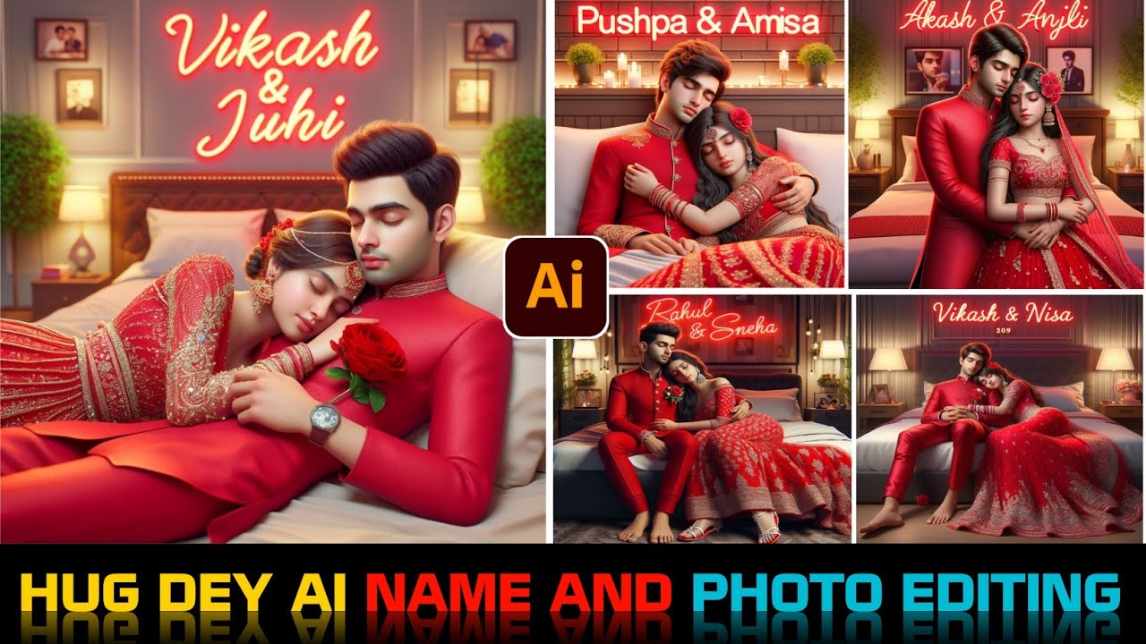 Hug Day AI Photo Editing | Hug Day AI Image Generator | How To Create 3D AI Hug Day Name Image