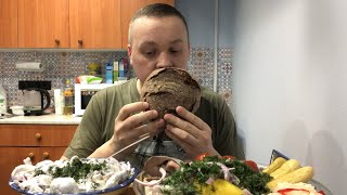 Грузди в сметане МУКБАНГ mukbang eating