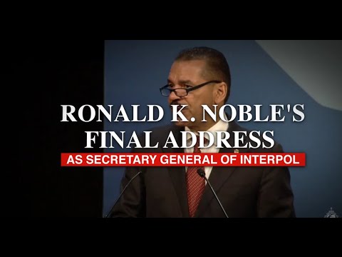 Ronald Noble's final address as Secretary General of INTERPOL, Monaco, 2014