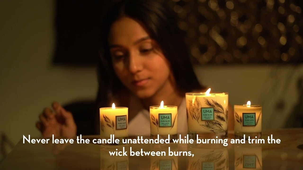 UMA Pure Love Wellness Candle | How to Use