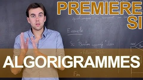 Algorigrammes - SI - 1ère - Les Bons Profs