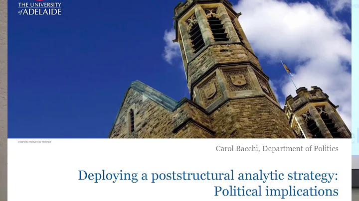 2017 CDP conference keynote 1: Prof. Carol Bacchi ...