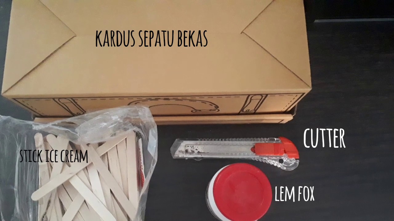 Membuat kotak make up dari kardus  sepatu  YouTube